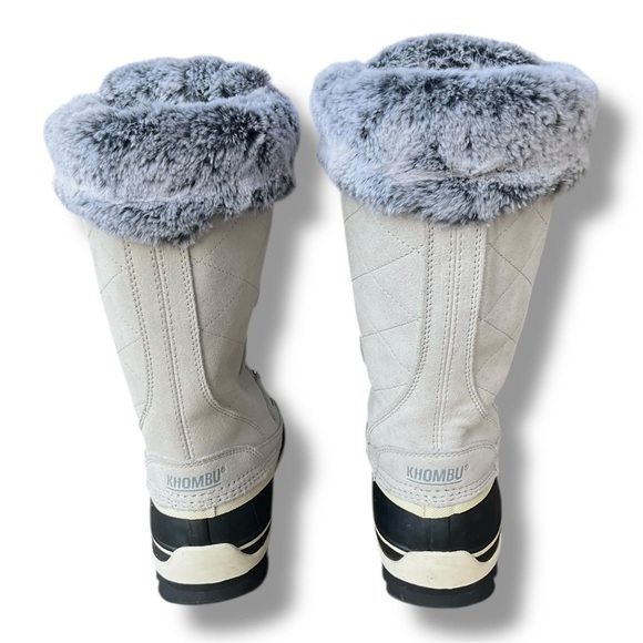 👢❄️ Khombu Women’s Quilted Winter Snow Boots Faux‎ Fur Size 9 ❄️👢 - Picture 5 of 6